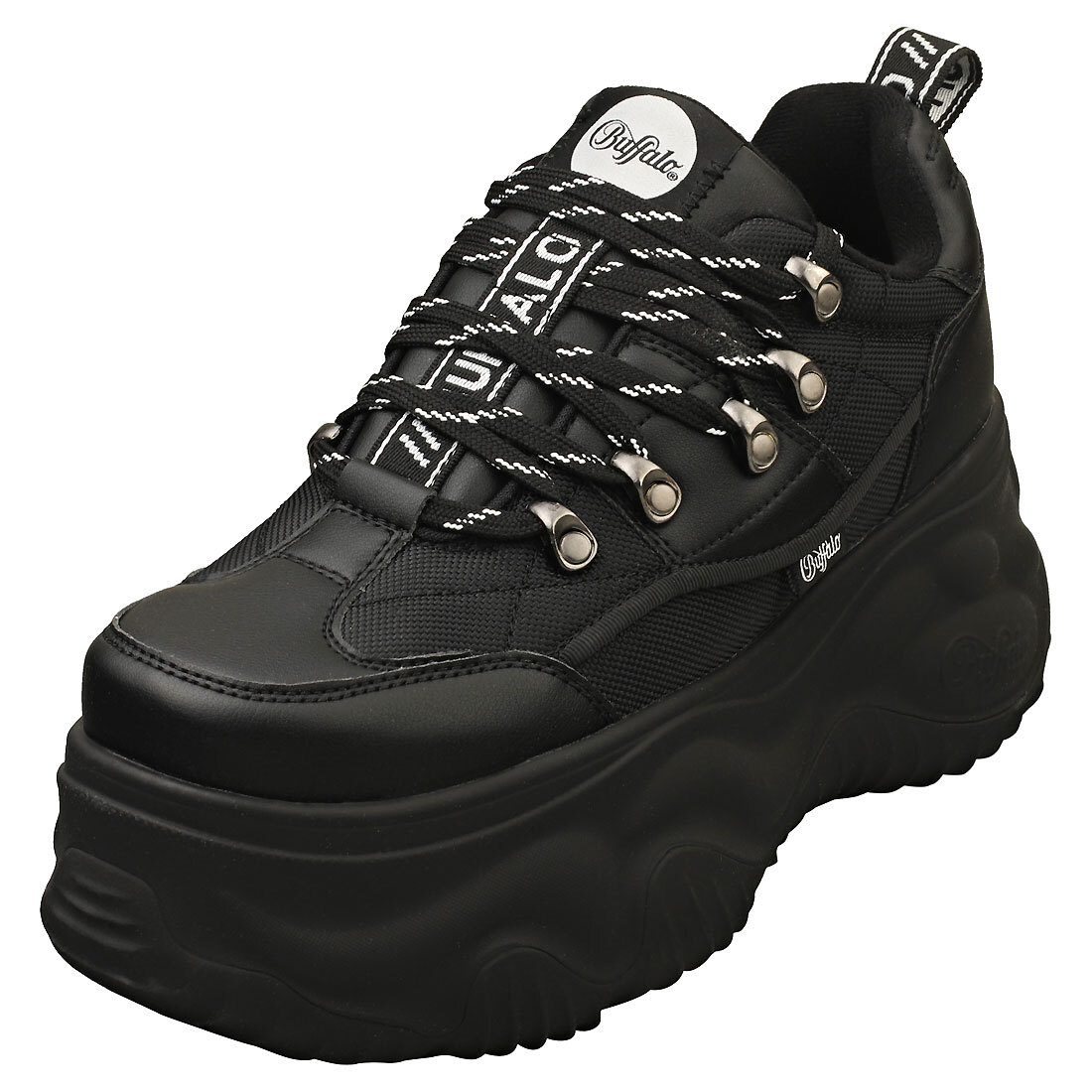 Buffalo Blader Hike Lo Donna Black Stivali Platform - 40 EU