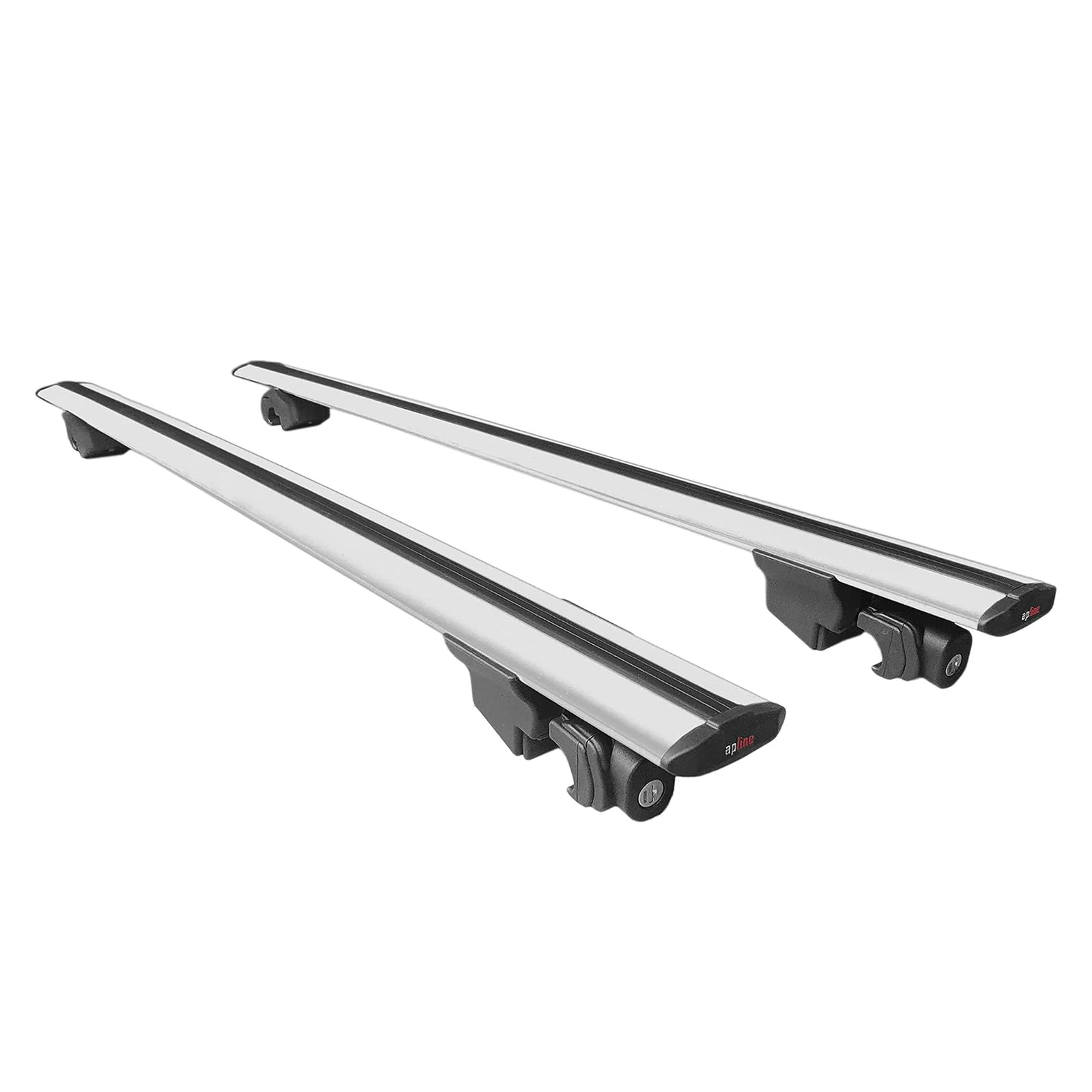 Barres de toit pour Seat Tarraco 2019-2023 sans bruit aérodynamique en alu gris