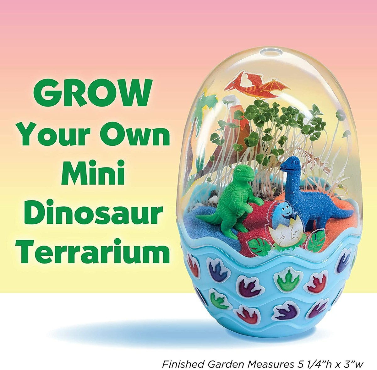 Creativity Kids Mini Garden Kit - Dinosaur Egg Terrarium Arts