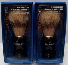 Lot of 2 Blade for Men Premium Shave Brush 100 Natural Boar Bristles.........3G