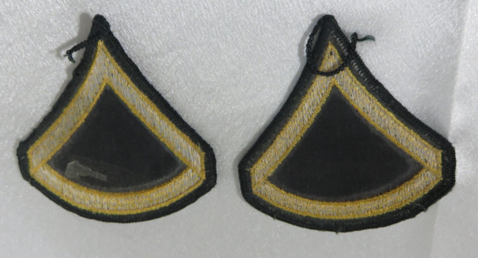 Private First-Class E-3 Army Military Patch set of 2 Chevron Green ...