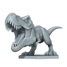 Chibi T-rex, 3d printed figure unpainted, Jurassic world rebirth 