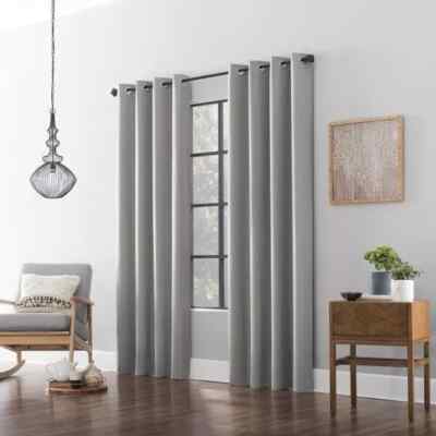 Sun Zero Lichtenberg Blackout Dichtkörper Vorhang 2 Panel Grau, 104X96 Cc Prt
