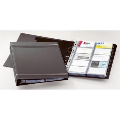DURABLE Visitenkarten-Ringbuch VISIFIX, DIN A4, anthrazit