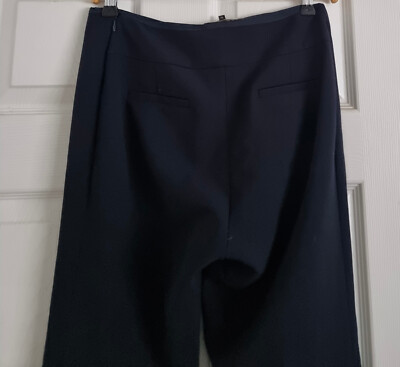 Jaeger Women's Navy Trousers UK Size Size 10  W28 L 32
