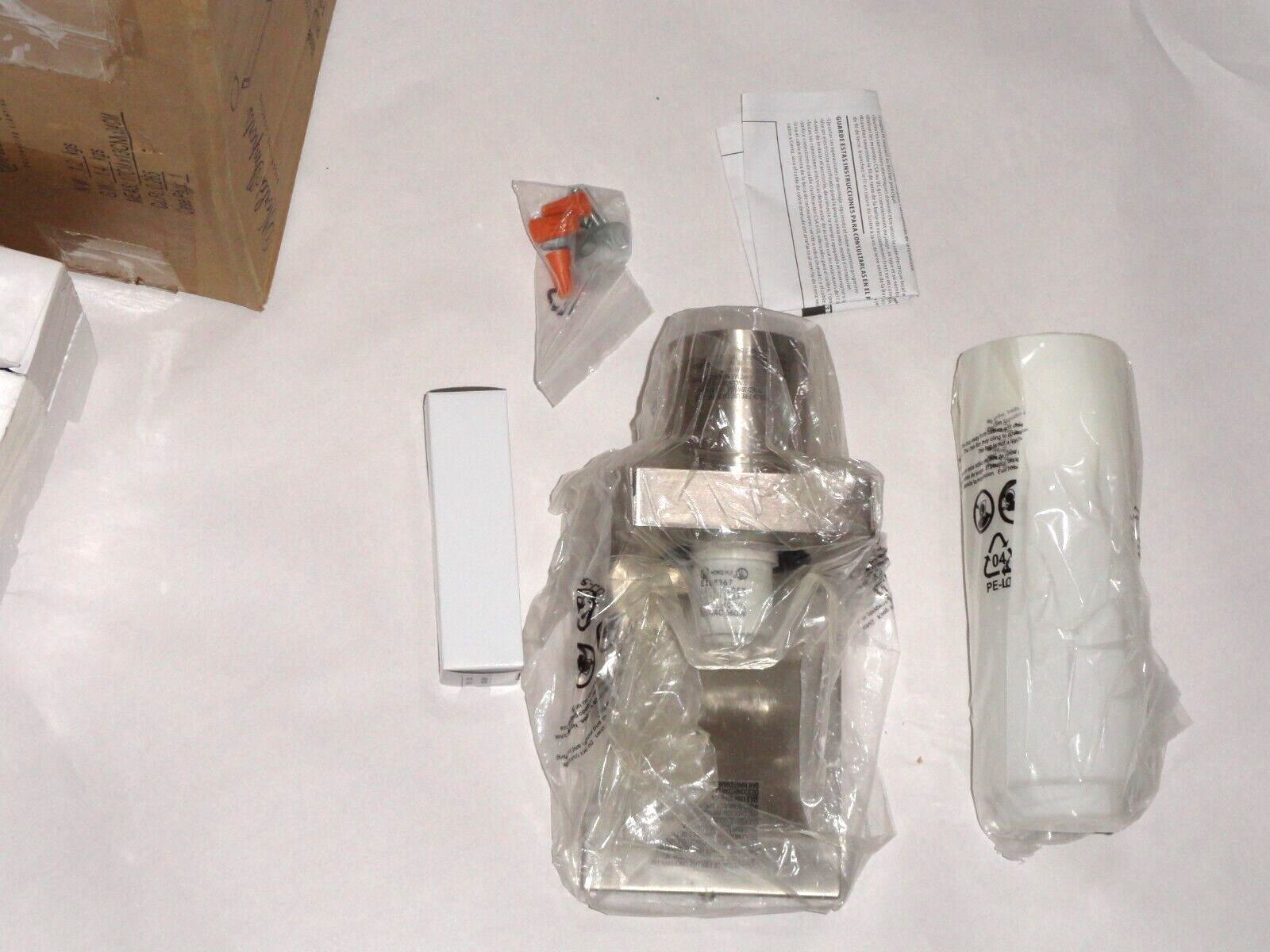 World Imports WI23277B Pillar 1 Light Wall Sconce, Brush NKL - Open Package