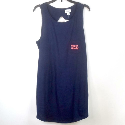 Jenni Cutout Sleepshirt Emb Super Shady Navy Sail Size XS New Pajama - Picture 2 of 5