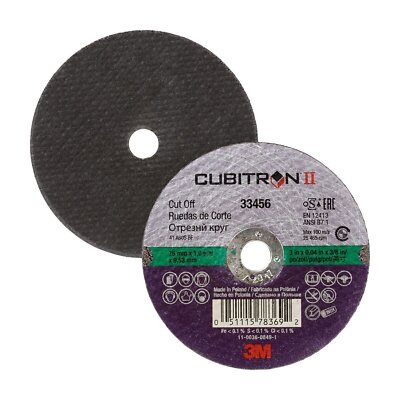 3M Cubitron II Cut-Off Wheel 33467, High Performance, Fast Cutting, Long