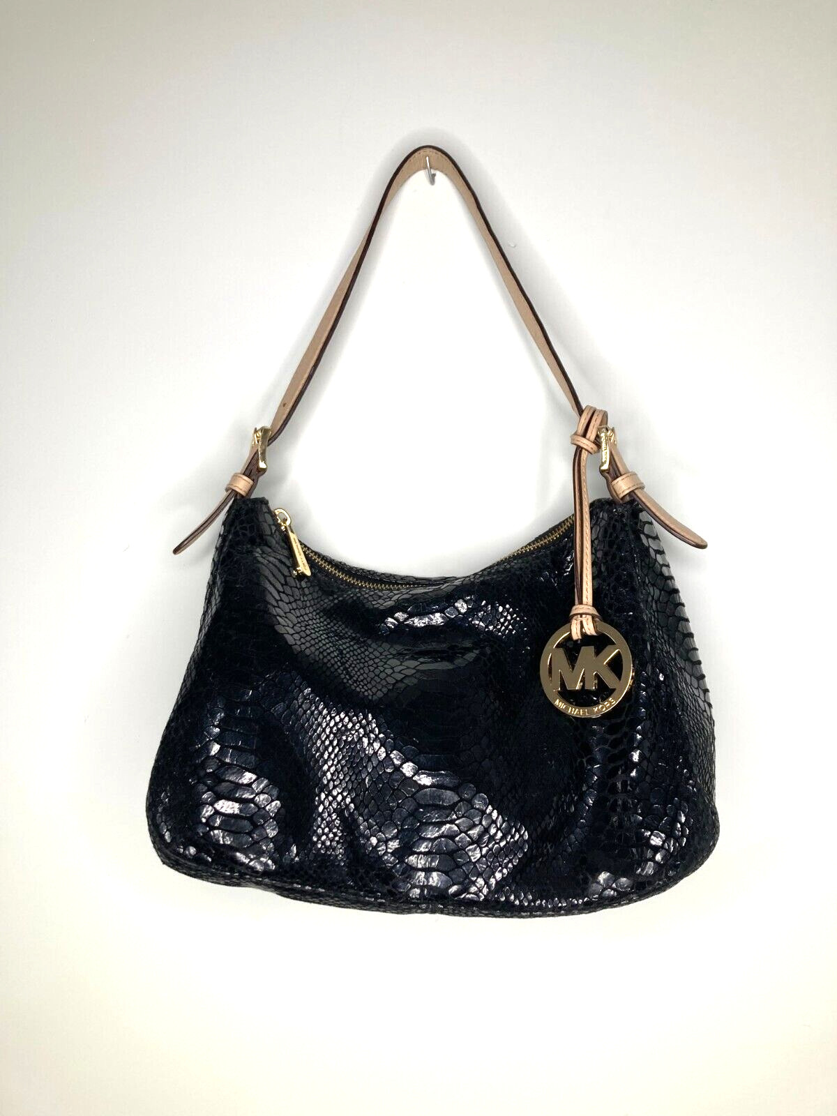 Michael Kors Black Python Print Embossed Gorgeous… - image 2
