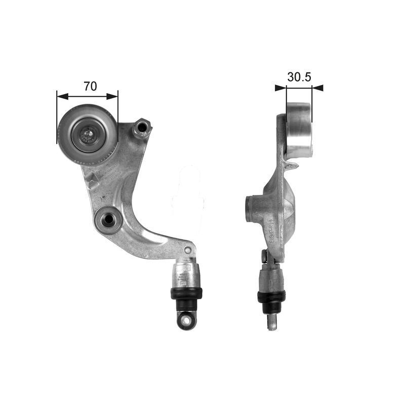 GATES-OE T39077 Belt Tensioner, V-ribbed belt for HONDA - Image 16