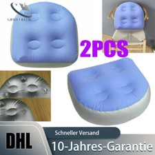 2PCS Spa Whirlpool Booster Sitzkissen mit Saugn&auml;pfen f&uuml;r Erwachsene Kinder PVC