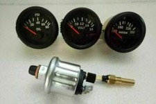 Electrical Gauges Set- Volt Gauge Temp Gauge Oil Pressure Gauge With Sender Electrical Gauges Set- Volt Gauge Temp Gauge Oil Pressure Gauge With Sender