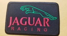 Embroidered Jaguar Racing Patch approx 2.5x3.75"