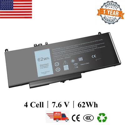 Laptop Akku Für Dell Latitude E5470 E5570 - 62WH High Capacity