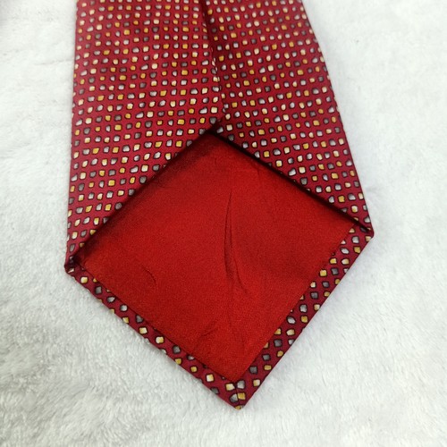 Jim Thompson Red Polka dot Design Silk Tie Made in Thailand - Picture 9 of 10