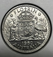 Australian 1960 FLORIN CH UNC