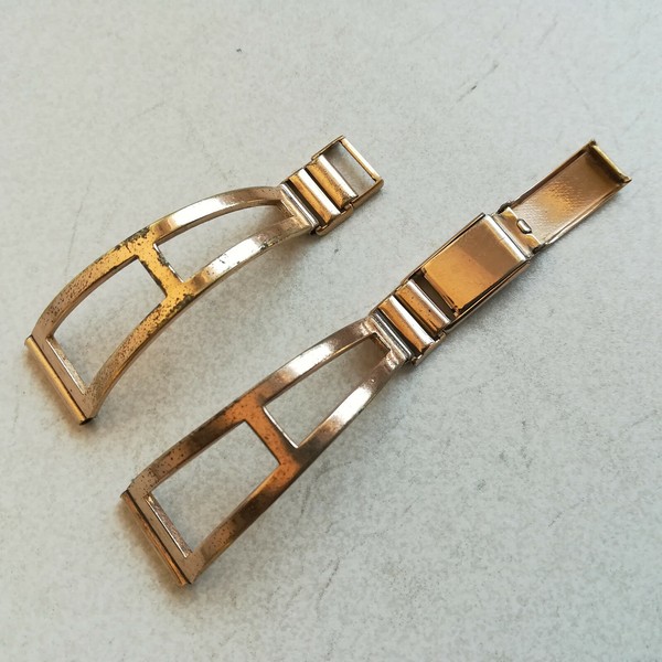 Genuine ZRC France vintage stretch watch bracelet, Stirling Moss style, 16 mm