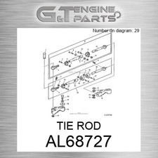 Al68727 Tie Rod Fits John Deere (surplus Open Box)