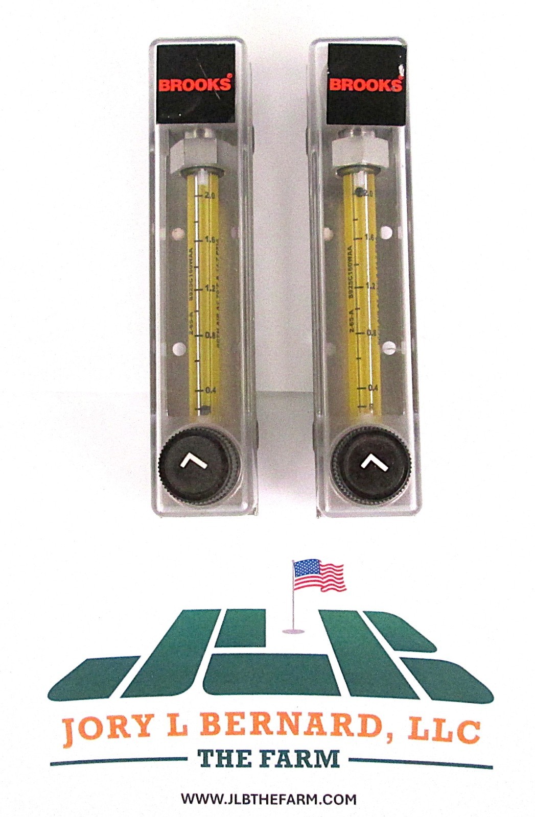 BROOKS, 2-65-A, S925C160WAA, SCFH AIR 70*F, MWP 200, LOT OF 2, FLOW RATE METER,S
