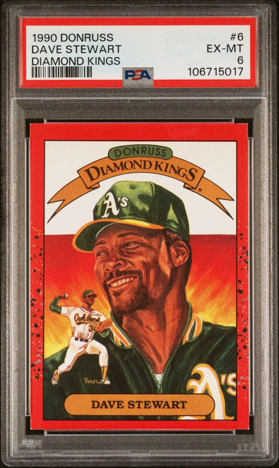 Dave Stewart trading card