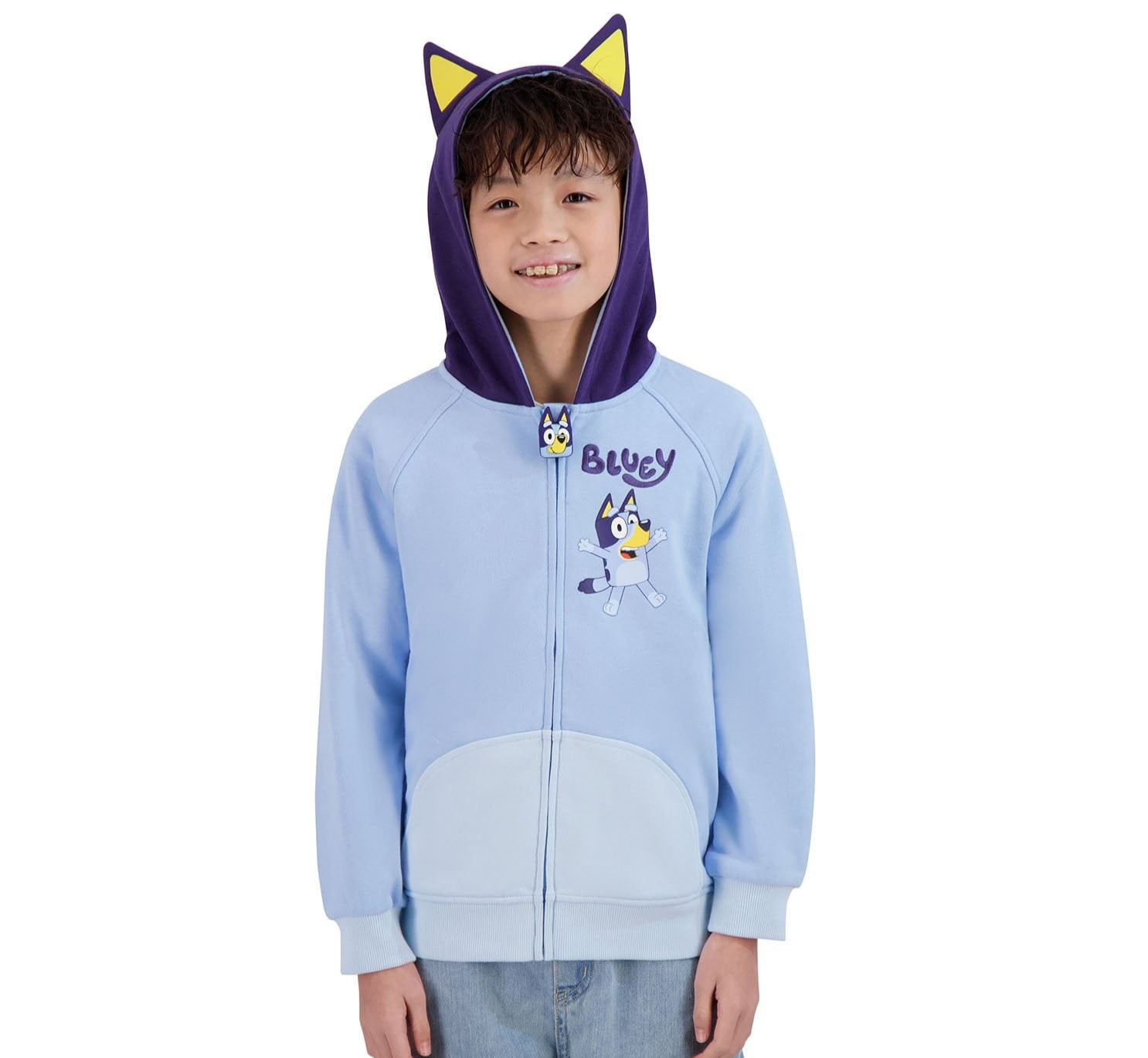 Bluey Bingo Costume Hoodie Jacket 4 6 8 10 12 Halloween Zip Sweatshirt Girl Boy