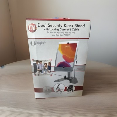 CTA Dual Security Kiosk Stand With Locking Case and Cable PAD-ASK10 New In Box