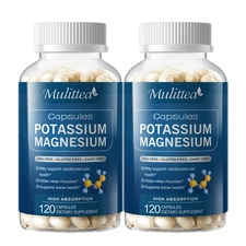 2Pack Magnesium Potassium Supplement Magnesium Complex & Potassium Gummies