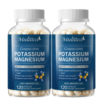 2Pack Magnesium Potassium Supplement Magnesium Complex & Potassium Gummies