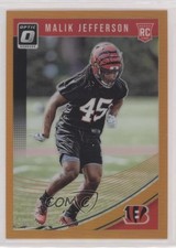 2018 Donruss Optic Rookies Orange Prizm 142/199 Malik Jefferson #123 ni4