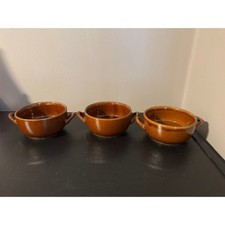 Boston Warehouse Crock Brown Glaze Vintage 1993. Excellent Condition. Set Of 3.