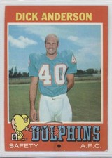 1971 Topps Dick Anderson #67 0a1