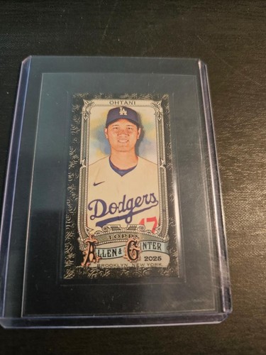 2025 Topps Allen & Ginter Shohei Ohtani Mini Card Black Border #132 DODGERS