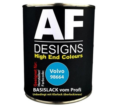 500ml Autolack für Volvo 98664 Bla 5012  Autolack Spritzfertig
