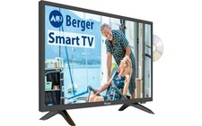Berger Smart TV Fernseher mit DVD-Player 24 Zoll Campingzubehör Wohnmobil B-Ware