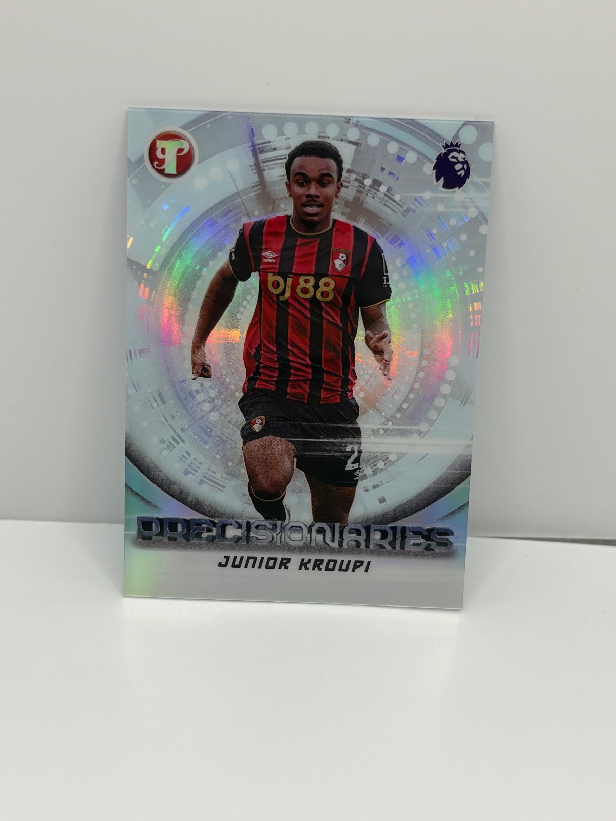 Junior Kroupi 2025-26 Pristine EPL Premier League Precisionaries Refractor SP #4