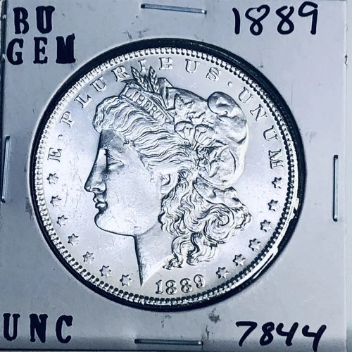 1889 BU GEM MORGAN SILVER DOLLAR UNC MS+++ U.S. MINT RARE COIN 7844