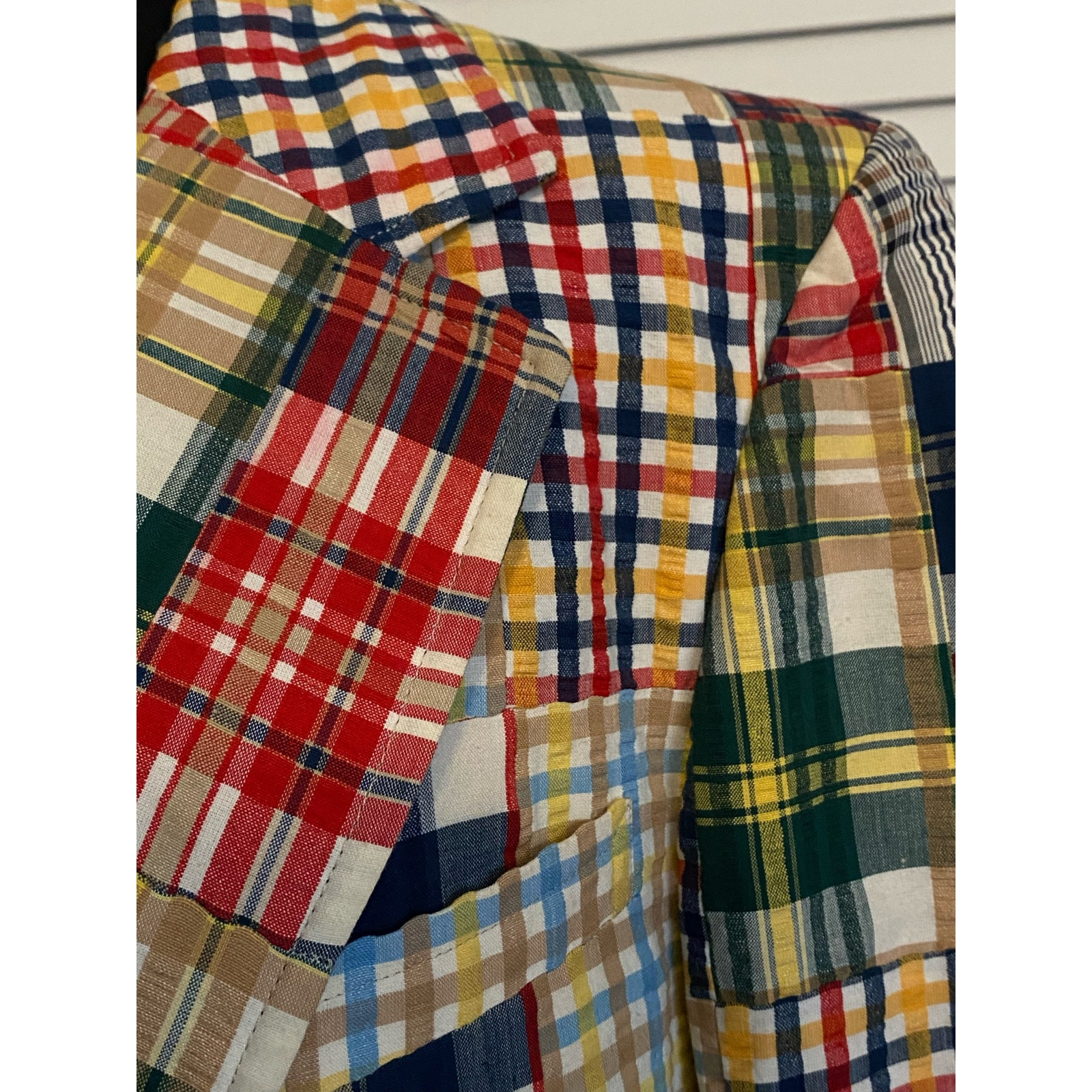 Vintage Corbin Patchwork Jacket Blazer Tailor Mad… - image 2