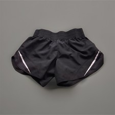 Girls Black Athletic Activewear Shorts Elastic Waist Running Sports