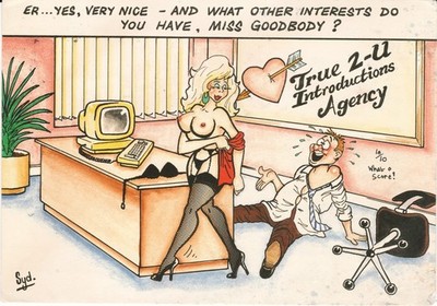 ''Er ... Yes, Very Nice - And What Other Interests .....'' Comic Post Card BC2115L