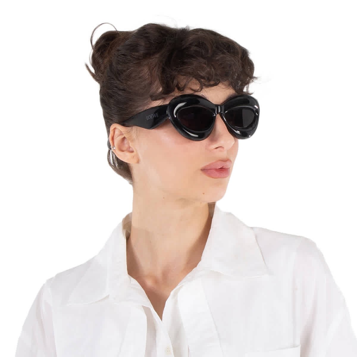 Женские солнцезащитные очки Loewe серый кошачий глаз LW40097I 01A 55 LW40097I 01A 55 49890₽