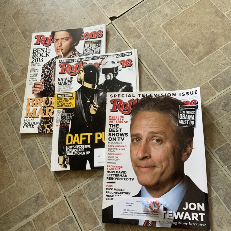 Rolling Stone Magazine Lot Mars Daft Punk Stewart