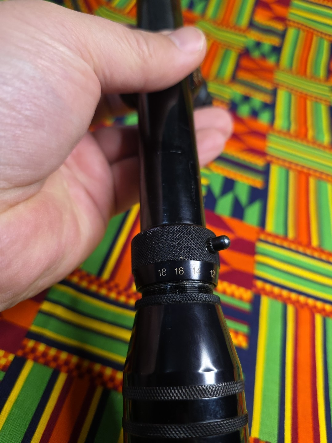 VINTAGE REDFIELD 6-18X ACCU-RANGE 600 GLOSS RIFLE SCOPE WITH AO TARGET RETICLE 