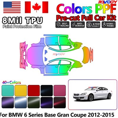 Precut PPF Paint Protection Film For BMW 6 Series Base Gran Coupe 2012-2015