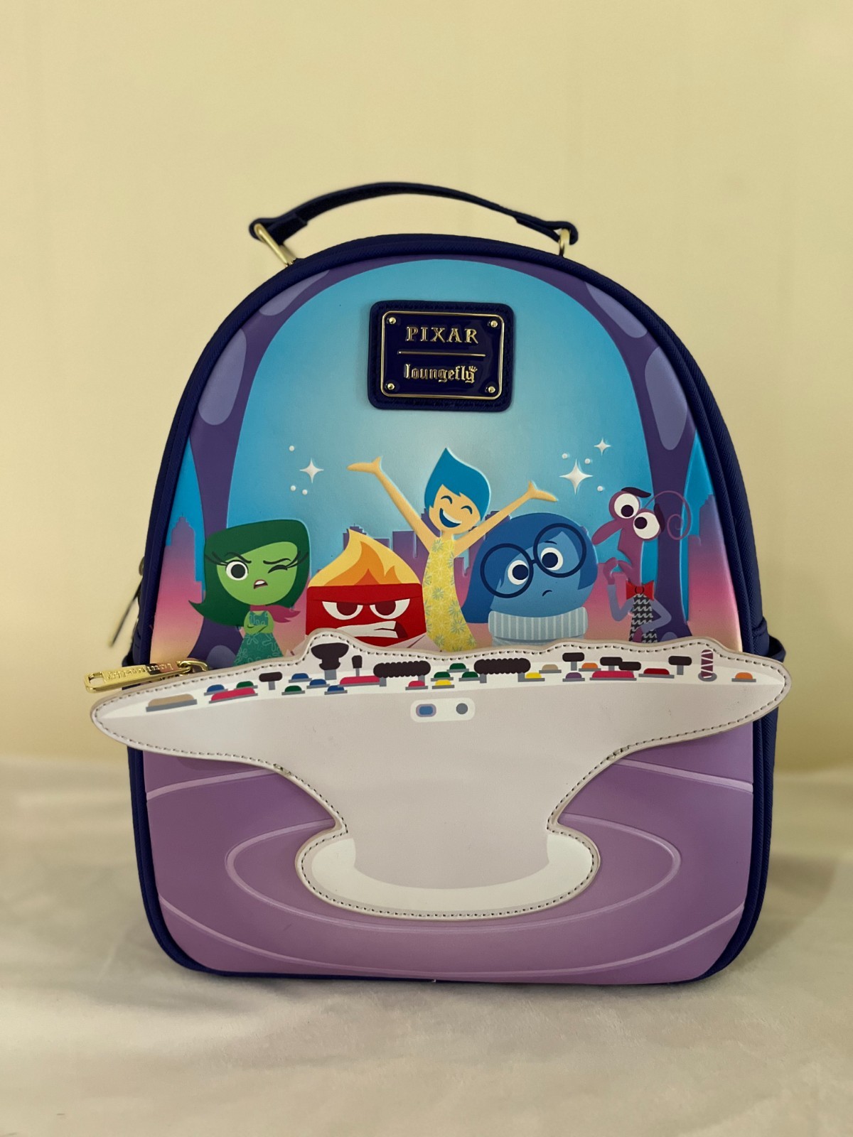 LoungeFly Inside Out Control Panel Headquarters D… - image 1