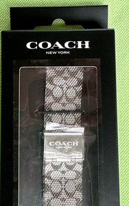 Coach Apple Watch Band Women\'s Smartwatch Black Rubber Strap 38/40/41mm 1400269 Coach Apple Watch Band | eBay main image 3
