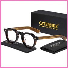 Vintage Round Optical Glasses Frame Acetate High Quality Thick Frame Eyeglasses