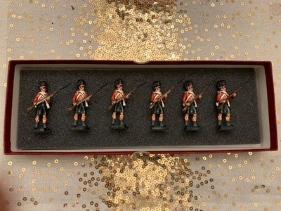 ANI, 6 British 1815, Glossy, Genuine 54mm, Very Nice Figures!