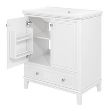 30" Bathroom Vanity with Sink Combo, Multi-functional Bathroom Cabinet with