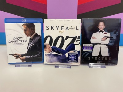 Daniel Craig James Bond 4 Blu-ray Set 007 Skyfall Spectre Casino Royale Solace