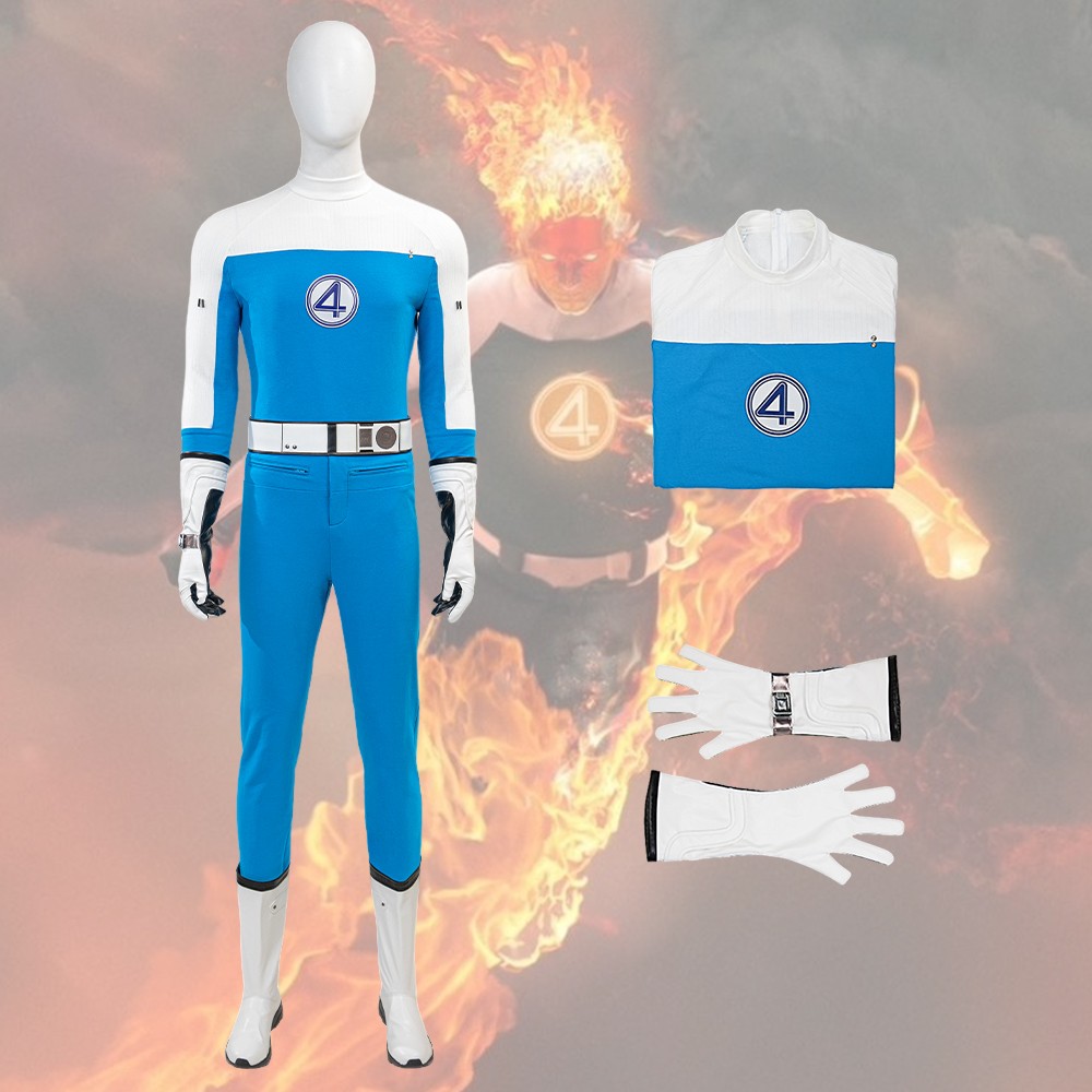 Human Torch Cosplay Costume Suit The Fantastic Four: First Steps Ver 2 Full Set